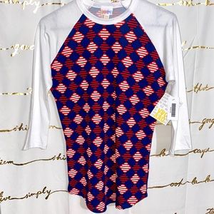 New LuLaRoe Randy Baseball Tee Shirt XXS 00 0